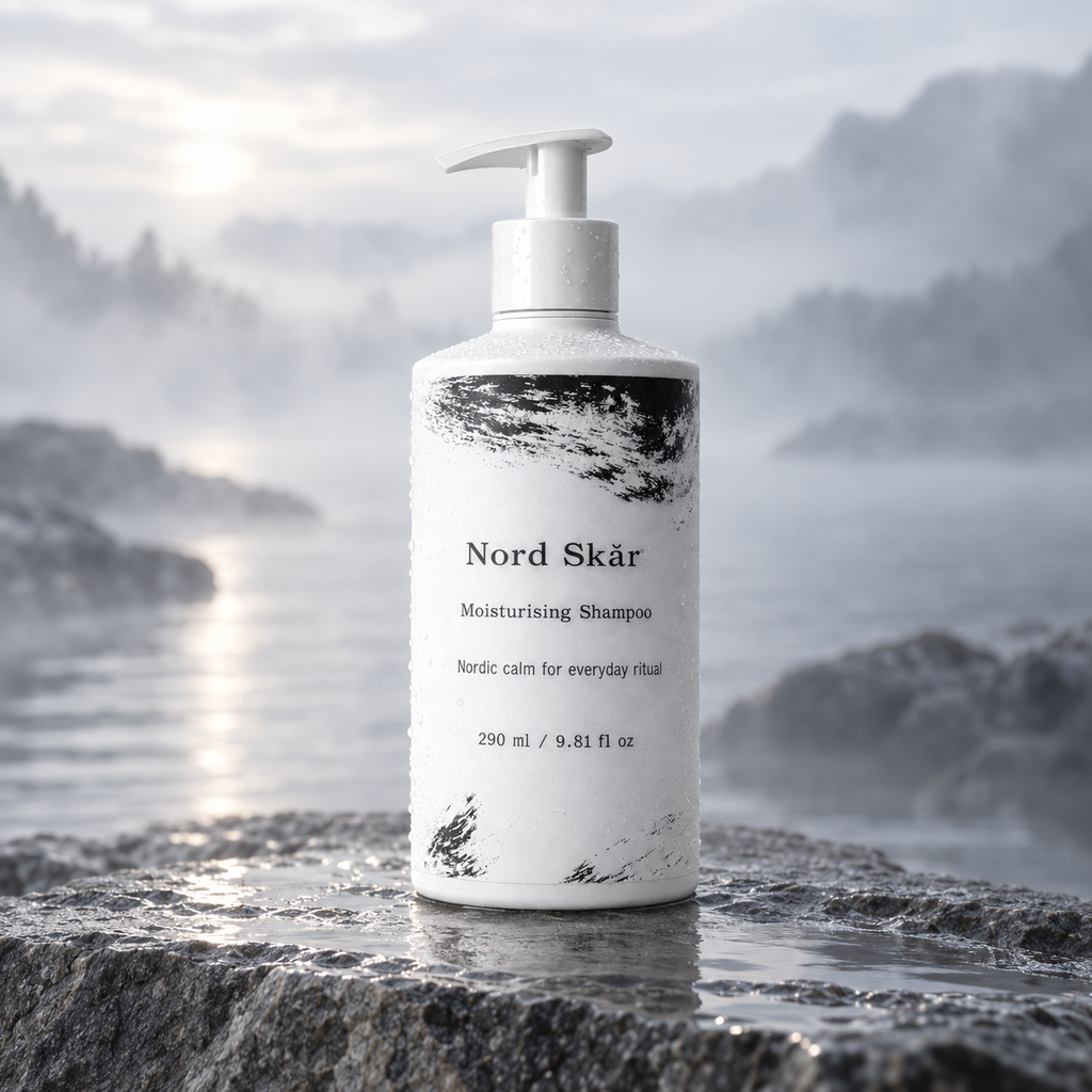 Nord Skær Moisturising Shampoo i kølig morgendis